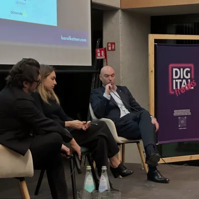 Karol Katner analista geopolitico evento Digital Freaks Geopolitica 2026 con Greta Cristini 2