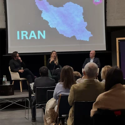 Karol Katner analista geopolitico evento Digital Freaks Geopolitica 2026 con Greta Cristini 4