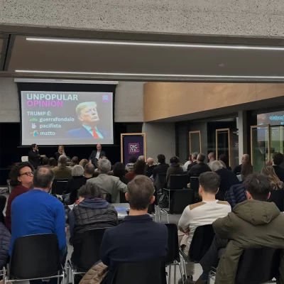 Karol Katner analista geopolitico evento Digital Freaks Geopolitica 2026 con Greta Cristini 6